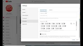 How to block SPAM keywords on your YouTube channel if you are getting a lot of spam comments