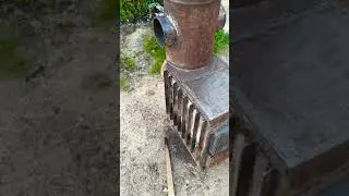 Буржуйка из трансформатора и баллонов