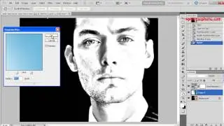 photos to a pencil dots drawings in Photoshop