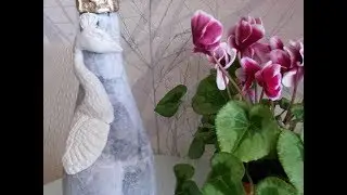 ДЕКОРИРОВАНИЕ БУТЫЛКИ ГЛИНОЙ.