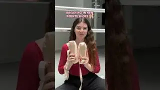 breaking in pointe shoes 🩰✨