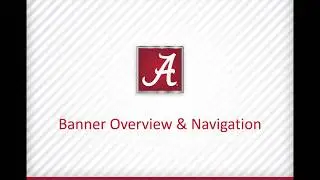 Banner Overview and Navigation