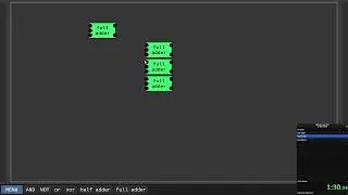 Digital Logic Sim 4-bit Adder 