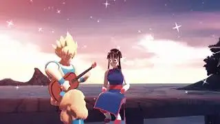 [MMD DBZ] Goku X Chichi En el Aire