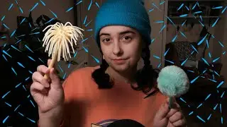 Follow the objects while I move them in zigzag manner ASMR (with rain sounds)