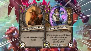 BATTLECRY QUILBOARS?! | Hearthstone Battlegrounds