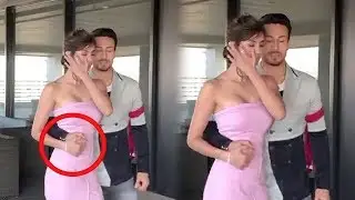 Tiger Shroff FLIRTS & Touches Girlfriend Disha Patani In Public At Baaghi 2 Promotions
