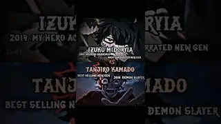 Comparing deku and tanjiro