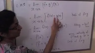 Continuous functions -Theorem 1