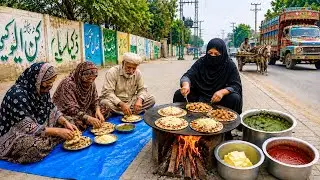 🇵🇰 Inspiring Woman Making 10 Types of Paratha & 40 Types of Tea | Street Food 🇮🇳| Hardworking Woman