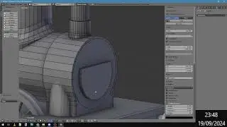 Small steam locomotive 3D Modelling timelapse