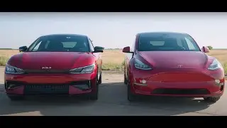 Tesla Model Y Performance vs Kia EV6 GT! Who will be KING? | Drag Race 