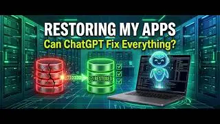 Restoring My AI Apps After a Database Crash | ChatGPT Helps Debug & Recover 15+ Projects