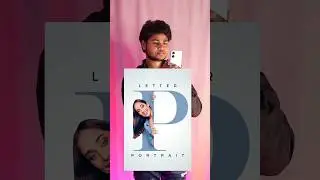 letter portrait Creative Photo editing tutorial / 