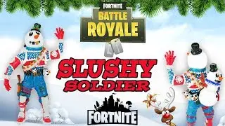 Skin SLUSHY SOLDIER Fortnite in polymer clay