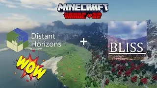 My world has NEVER looked so GOOD Horizons 2.0 + Bliss Shaders + My Hardcore World