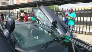Pastor Mboro and his R2 million BMW i8 steal the show