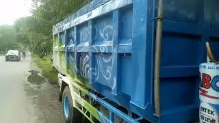 Sticker cabin Isuzu Elf Dump Truck