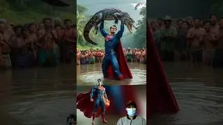 superheroes catches crocodile part 1💥 ALL Characters (Marvel & DC) #avengers #dc #ai #shorts
