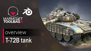 T-72B Tank 3D-Model Overview