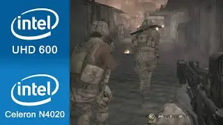 Call Of Duty 4 Modern Warfare Gameplay Intel UHD 600 + Intel Celeron N4020