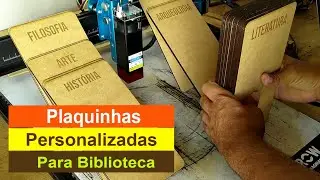 26 MDF Plaques for Library: Laser Engraving and Cutting on Comgrow Z1 10W