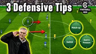 3 Tips & Tricks That Will Fix 99% of Your Defence ✨ eFootball 2025 Mobile🎮