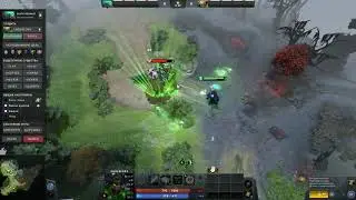 Death Prophet's ultimate destroys Underlord's Fieds Gate