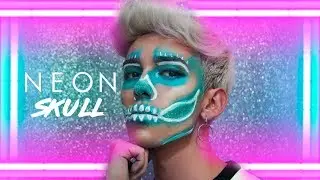 NEON SKULL - MAKEUP HALLOWEEN 2018