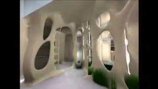 Интерьер квартиры будущего - Interior of the apartment of the future.
