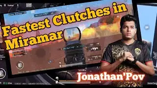 Miramar Clutches ☠️ Jonathan's Reaction 🤯 Conqueror Rank Push | Pubg Mobile #pubg