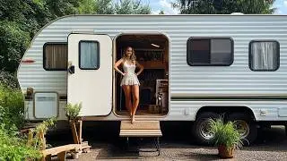 100 days of Renovating old Wheel Camper. TIMELAPSE - From Start to Finish