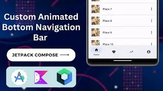 Creating a Custom Shifted Bottom Navigation Bar in Jetpack Compose #jetpackcompose #kotlinandroid