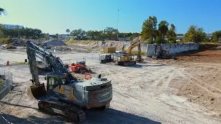 FREE Video Stock 4K – Construction Field Caterpillar, Dozers, Excavator
