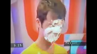 Barney Harwood gets pied multiple times on Basil's Swap Shop