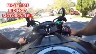 FIRST TIME RIDING A MOTORCYCLE!!! *GOPRO POV*