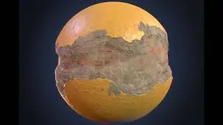Old wall material sphere blend, Substance Designer