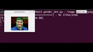 Python Gender detection