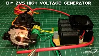 Diy zvs circuit | flyback transformer | High voltage generator | High voltage ARCS with zvs circuit