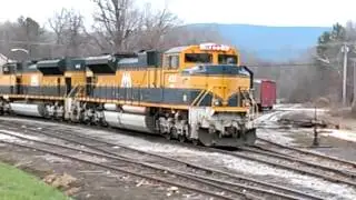 SWITCHING TRAIN ENGINES TO LIMESTONE SLURRY CARS