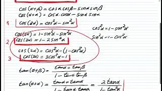 Lecture 33: Double Angle and Half Angle Formulas