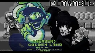 GOLDEN LAND RETAKE TEASER PLAYABLE - FNF: Mario's Madness Deluxe [+ Download]