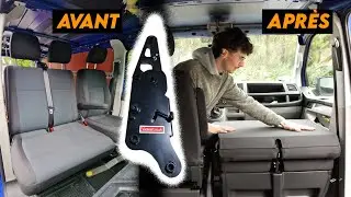 Dossier rabattable banquette VW T5 T6 - VANKRAFT tuto d'installation