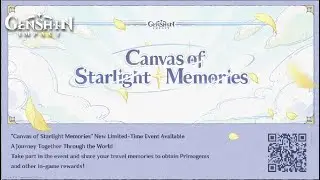 Canvas of Starlight Memories - Hoyolab Web Event | Genshin Impact