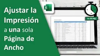 AJUSTAR A UNA PÁGINA DE ANCHO el documento a imprimir en EXCEL - SMARTpro Academy