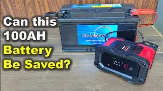 Can this battery be saved? / Foxsur 20amp Battery Charger / Easy battery Restoration