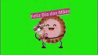 Feliz dia das mães Green screen chroma Key