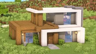 Minecraft: How To Build a Modern Survival House | Tutorial