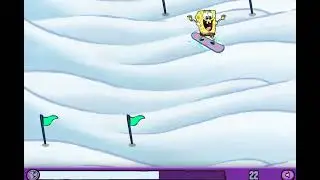 New SpongeBob SquarePants Game I haven't played before: SpongeBob Snowshredder Gameplay