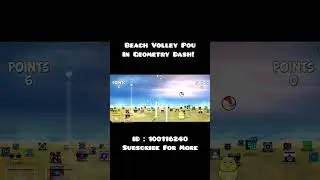 Beach Volley Pou In Geometry Dash! 